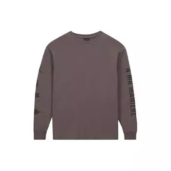 Jordan Air 3 XA Ma Maniere совместная брендовая футболка с логотипом и длинными рукавами с круглым вырезом, мужские топы, бежевый CV3449-281 L
