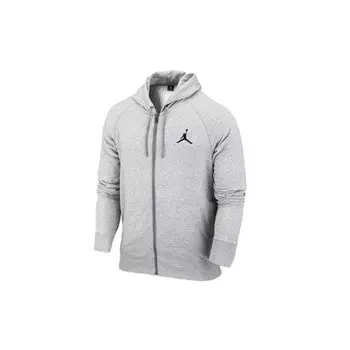 Jordan Air Баскетбольная толстовка с флисовой подкладкой Мужская верхняя одежда Серый 845861-063 XXXL