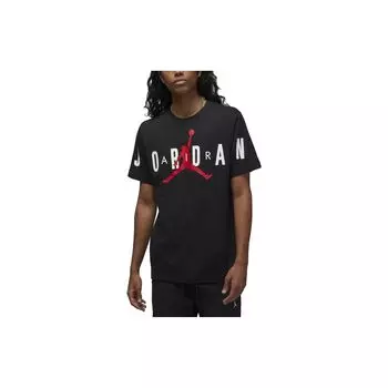 Jordan Air Jumpman Spellout S/S T-shirt Black Men Streetwear DV1445-010 XXL