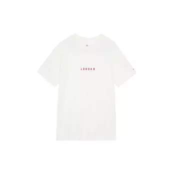 Jordan Air Letter Print Американская ретро повседневная футболка с коротким рукавом Мужские топы Парусно-белый DM3183-133 XXL