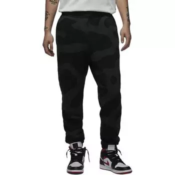Jordan Air Wordmark Series Модные универсальные удобные трикотажные спортивные брюки с камуфляжным принтом для мужчин, серые, черные, HF0044-045 2XL