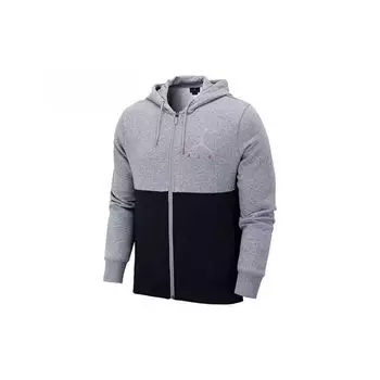 Jordan Basketball Повседневная куртка с капюшоном Мужская верхняя одежда Черный Серый CK1353-091 XS