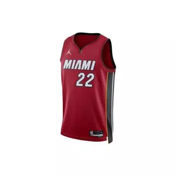 Jordan Баскетбольная майка Miami Heat с V-образным вырезом без рукавов, мужская, красная DO9532-608 M