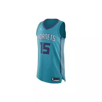 Jordan Баскетбольная майка NBA Statement Edition в полоску с буквами и цифрами, мужская, синяя 863016-428 S