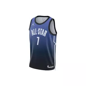 Jordan Баскетбольная майка SS23 All-Star Weekend с вышитым градиентом, Durant #7, мужские топы, синяя, DX6326-506 L