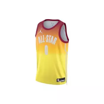 Jordan Баскетбольная майка SS23 All-Star Gradient, Tatum #0, мужские топы, оранжевые DX6330-626 XL