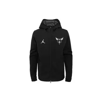 Jordan Brand Charlotte Hornets Спортивная повседневная баскетбольная куртка Мужские куртки черные 940865-010 L