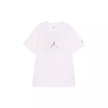 Jordan Brand Fashion Letter Print Pullover Soft Short Sleeve T-Shirt Men Tops White FD7030-101