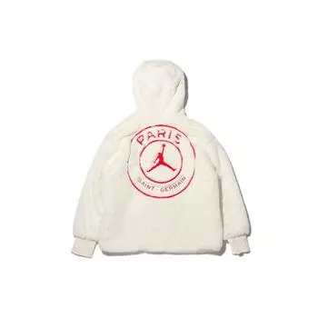 Jordan Brand Paris Saint-Germain Куртка на меховой подкладке Зимние женские куртки Белые CQ7154-133 M