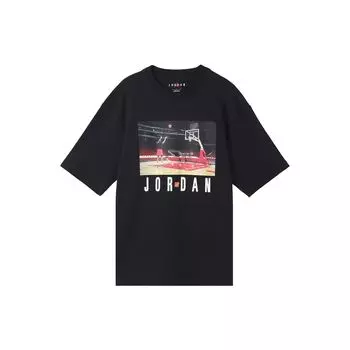 Jordan Brand x Undefeated Undefeated X Air Jordan Capsule Collection Футболка с круглым вырезом и принтом персонажей, мужские топы, черные DX6030-010 S