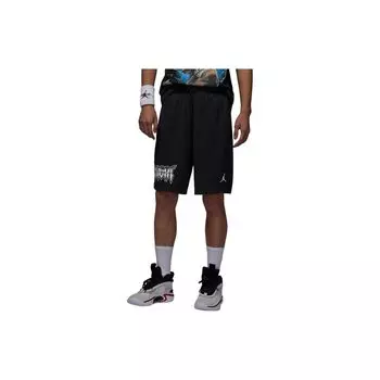 Jordan Breathable Quick-Dry Logo Letter Print Casual Shorts Men shorts Black FN5859-010 M