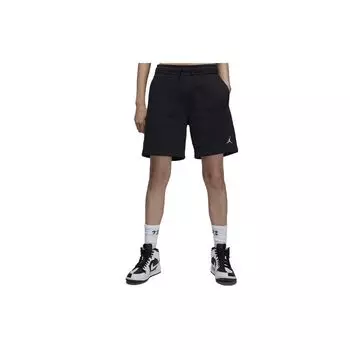 Jordan Brooklyn American Retro Logo Print Флисовые шорты Женские брюки Черные FN4498-010 XL