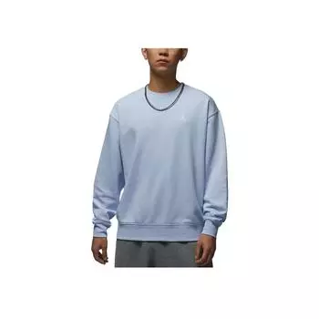 Jordan Brooklyn Fleece Casual Soft Skin-Friendly Breathable Sports Hoodie Men hoodies Hydrogen-Blue White FV7296-407 XL