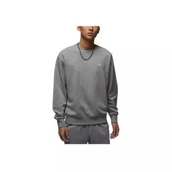 Jordan Brooklyn Fleece FW24 Casual Soft Skin-Friendly Breathable Sports Spliced Sweatshirt Men sweatshirt Carbon-Gray FV7296-091 L