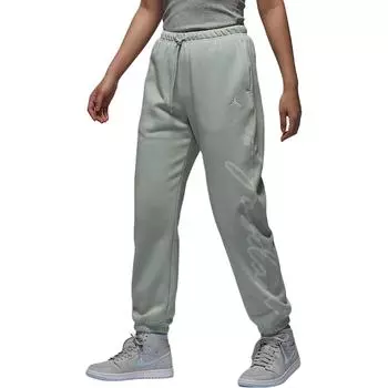 Jordan Brooklyn Fleece FW24 Logo Comfortable Soft Fleece Knit Sweatpants Women Bottoms Light-Blue Sail-White HJ0209-017 S