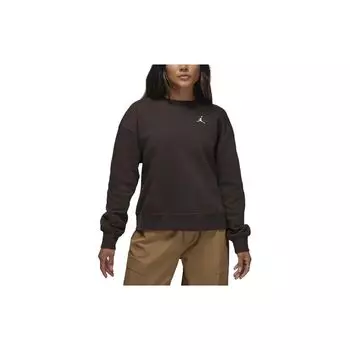 Jordan Brooklyn Plain Velvet Sweatshirt Женские топы Velvet-Brown FN4492-220 L