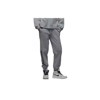 Jordan Brooklyn SS24 трикотажные удобные повседневные брюки с принтом логотипа женские плавки серые FN5781-063 M
