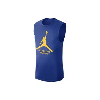 Jordan Быстросохнущая баскетбольная майка NBA Essential Golden State Warriors с логотипом, мужские топы темно-синего цвета FQ1971-495 2XL