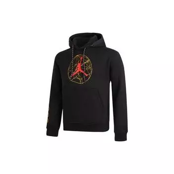 Jordan Casual Sport Пуловер с капюшоном и шнурком Мужские топы Черный DC9728-010 L