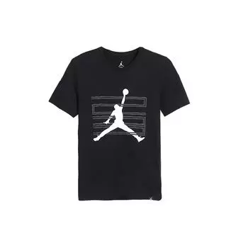 Jordan Повседневная спортивная дышащая футболка с коротким рукавом для мужчин, топы, черная 944221-010 S