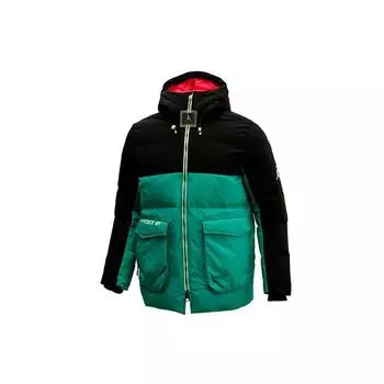Jordan Casual Sports Пуховик с капюшоном Мужская верхняя одежда Черный Зеленый CK6662-011 XS