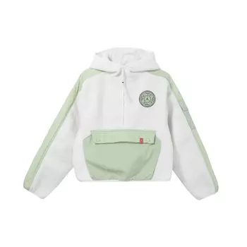 Jordan Cny Series Half Zip Multi Pocket флисовый пуловер с капюшоном женские толстовки с капюшоном белые FB1635-108 L