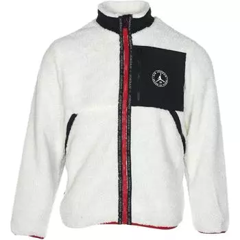 Jordan Color Block Letter Print Stand Collar Warm Jacket Детские куртки Off-White FB1652-133 S
