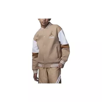 Jordan Color Block Logo Embroidered Casual Long Sleeve Kids tops Khaki HF2449-200 XL