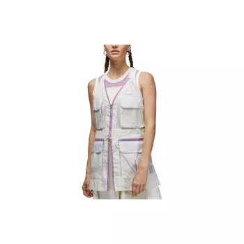 Jordan Color Block съемный жилет на молнии женские жилеты Phantom-Gray White DO4497-030 L