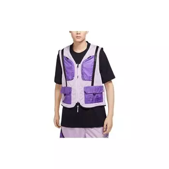 Jordan Contrast Multi-Pocket Mesh Utility Vest Мужские жилеты Розовый Фиолетовый DM1387-530 L