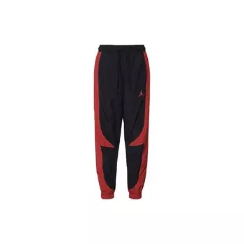 Мужские спортивные штаны Jordan Colorblock с принтом логотипа, средней посадкой и завязками, свободные, черные DX9374-013 XXL