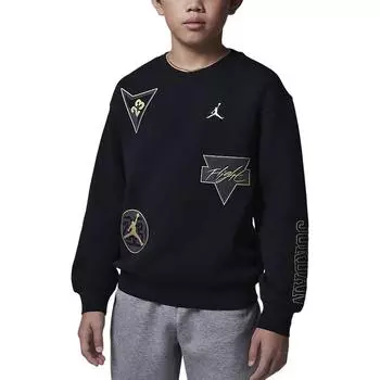 Jordan Детская толстовка с длинным рукавом и логотипом See Me Shine, черная HV1596-010 S