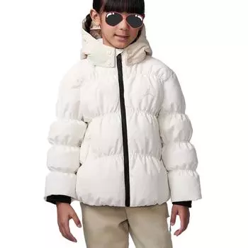 Jordan Down Jacket Comfortable Skin-Friendly Versatile Kids Outerwear Off-White HQ7673-133 XS
