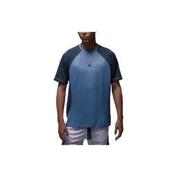 Jordan Dri-FIT ADV Sport Contrast Logo Быстросохнущая футболка с короткими рукавами Мужские топы Светло-бирюзовый-синий DZ0576-425 S