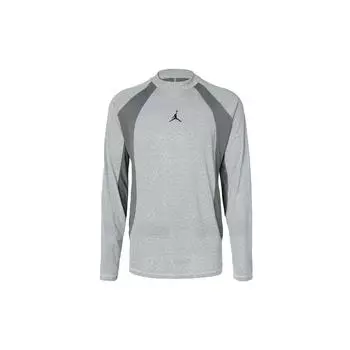 Jordan Dri-Fit Adv Sport Patchwork Повседневная быстросохнущая футболка с длинными рукавами Мужские топы Морское стекло-Синий FD8124-020 XXXL