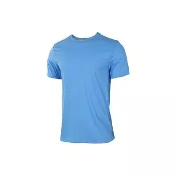 Jordan Dri-Fit, однотонная быстросохнущая футболка с круглым вырезом, повседневная футболка с короткими рукавами и принтом дофамина, мужские топы, синий 743037-412 L