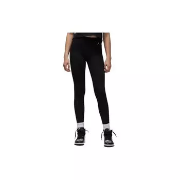 Jordan Dri-FIT Sport Однотонные узкие брюки с логотипом и шнурком Женские брюки Черные DQ4449-010 L