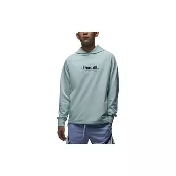 Jordan Dri-Fit Sport Толстовка с буквенным принтом Толстовка с длинными рукавами Мужская толстовка Ice-Jade-Blue FQ6809-346 L