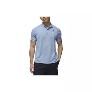 Jordan Dri-FIT вышитый логотип гольф повседневная рубашка поло с коротким рукавом мужские рубашки поло синий серый DZ0541436 S