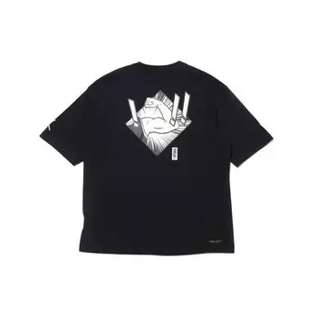 Jordan Dri-Fit Zion Basketball Sports Print Трикотажная футболка с круглым вырезом с короткими рукавами Мужские топы Черный DH0593-010 M