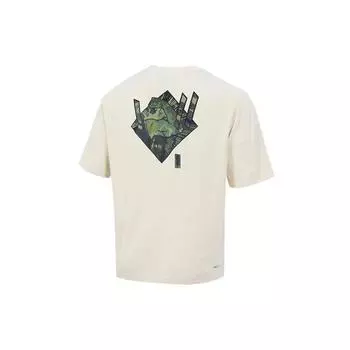 Jordan Dri-Fit Zion Баскетбольный принт с круглым вырезом и короткими рукавами Мужские топы Off-White DH0593-234