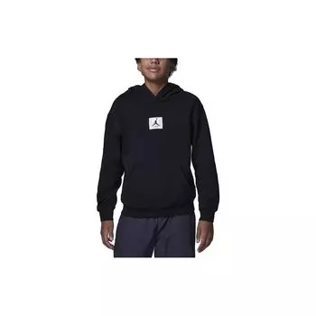 Jordan Essentials Brooklyn повседневная толстовка с длинным рукавом для детей, топы черного цвета FZ6403-010 XL