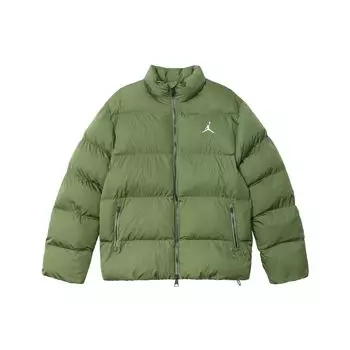 Jordan Essentials однотонная хлопковая куртка на молнии с воротником-стойкой Мужская верхняя одежда светло-оливково-желтый FB7332-340 S