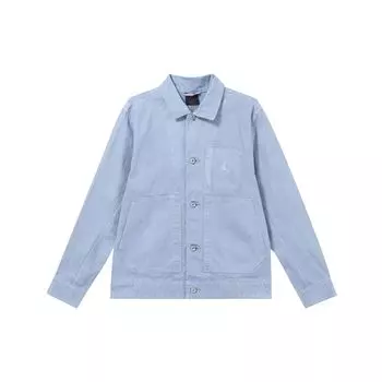 Jordan Essentials однотонная поло повседневная куртка на пуговицах мужские куртки сине-серые FN4528-436 M