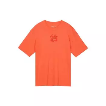 Jordan Essentials, однотонная свободная футболка с логотипом и круглым вырезом, с короткими рукавами, женские топы, оранжевый DM3245-869 L