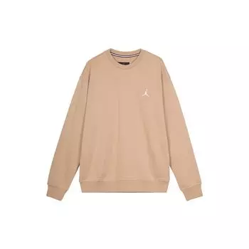 Jordan Essentials однотонный логотип свободная толстовка с круглым вырезом и длинными рукавами мужские топы цвета хаки FQ1865-200 L
