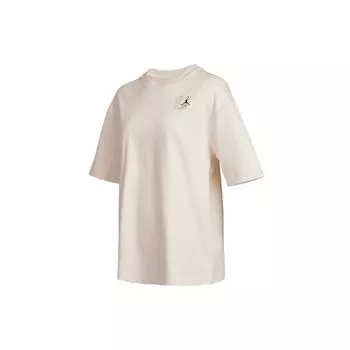 Jordan Essentials повседневная свободная дышащая футболка с короткими рукавами женские топы кокосового молока DD7058-113 L