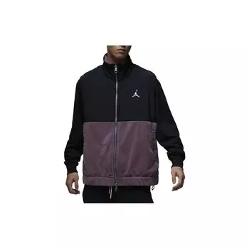 Jordan Essentials Spliced Stand воротник на молнии повседневный жилет мужской жилет черный FD8629-011 S