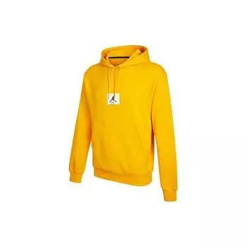Jordan Essentials Statement Logo Print Повседневная спортивная толстовка с капюшоном Мужские топы Желтый DA9817-713 M