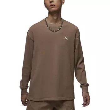 Jordan Essentials Удобная повседневная свободная универсальная толстовка с капюшоном Мужские толстовки с капюшоном Темно-коричневые парусно-белые FV7457-223 XL